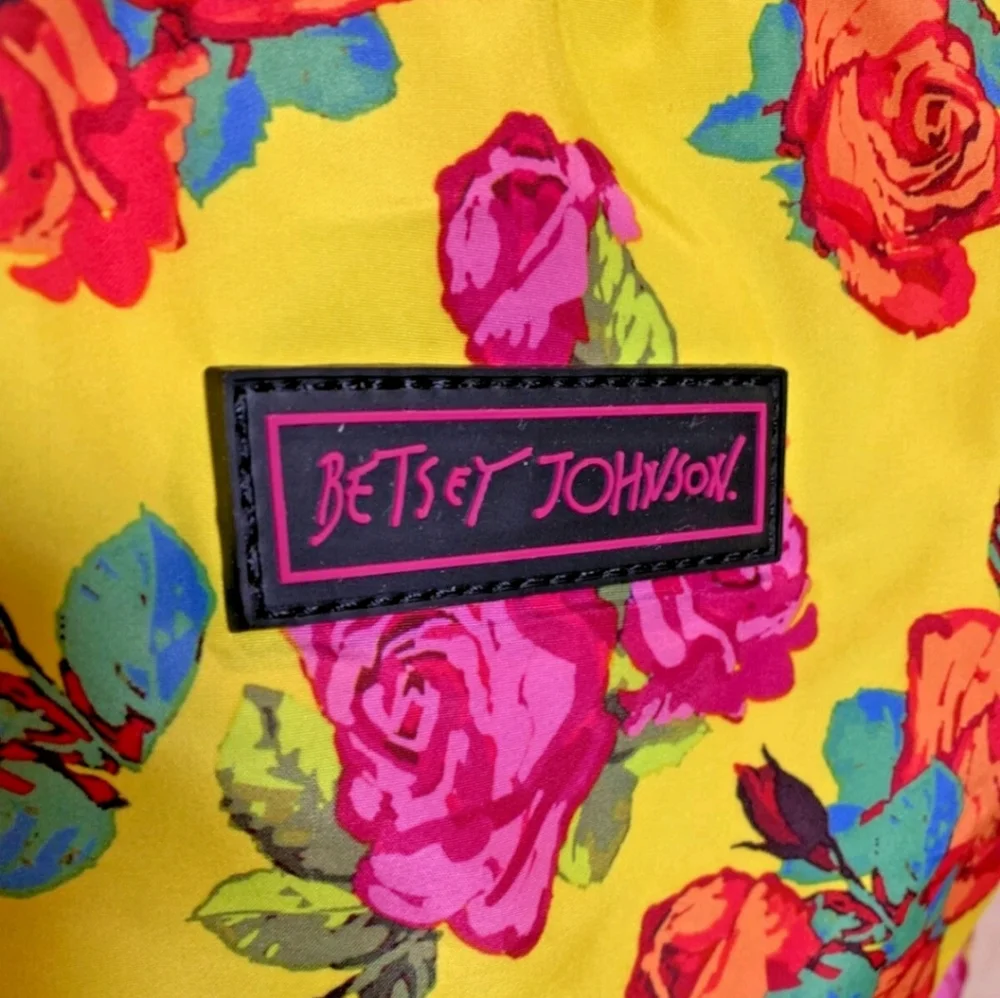 Betsey Johnson Yellow Floral Backpack - Picture 4 of 12